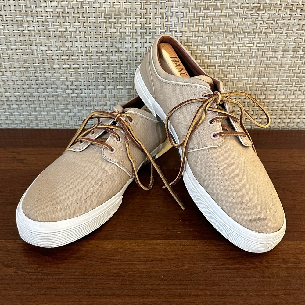 🌟HP🌟Polo by Ralph Lauren Brown Faxon Canvas Sneakers 11.5D